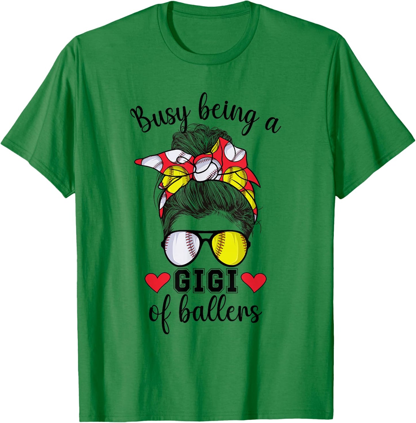 Softball Baseball Gigi Of Ballers Baseball Softball Gigi T-Shirt - T-Shirt | Irish Green