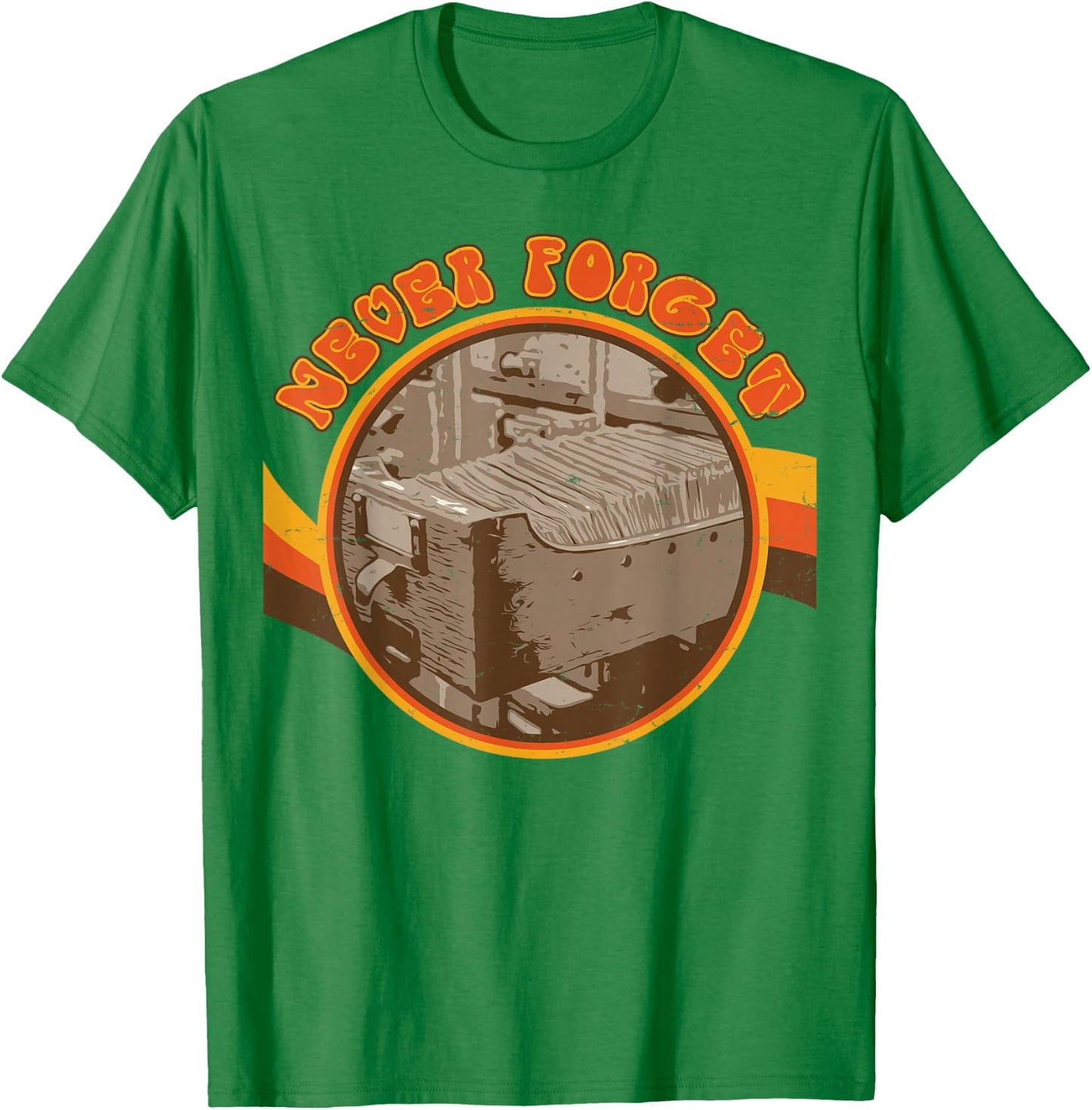Never Forget The Dewey Decimal System Card Catalog Cabinet T-Shirt - T-Shirt | Irish Green