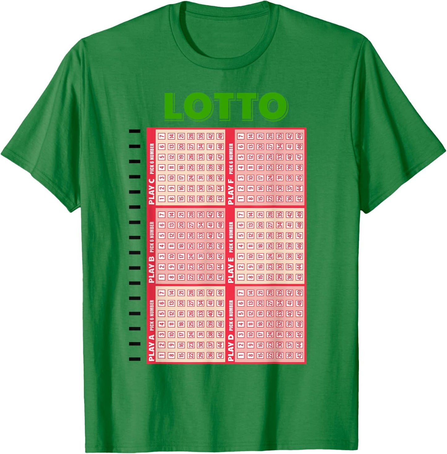 Lottery Lotto Ticket Party Halloween Costume Cosplay Winner T-Shirt - T-Shirt | Irish Green