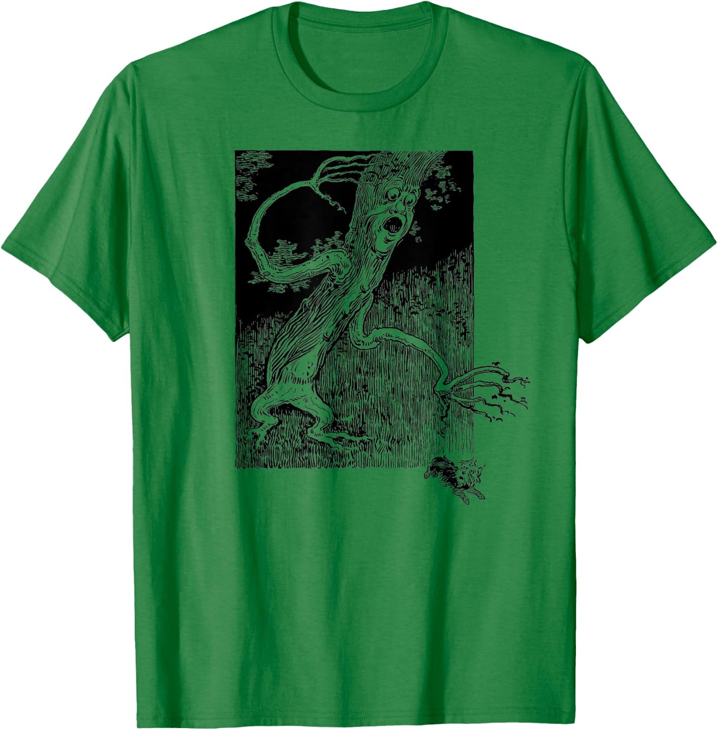 Vintage Wizard Of OZ Book Toto Dog -Fighting Tree T-Shirt - T-Shirt | Irish Green
