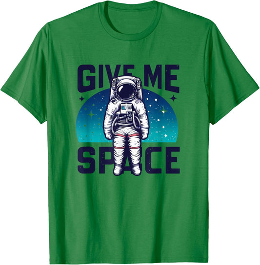 Give Me Space Astronaut Galaxy Adventure Graphic Graphic T-Shirt - T-Shirt | Irish Green
