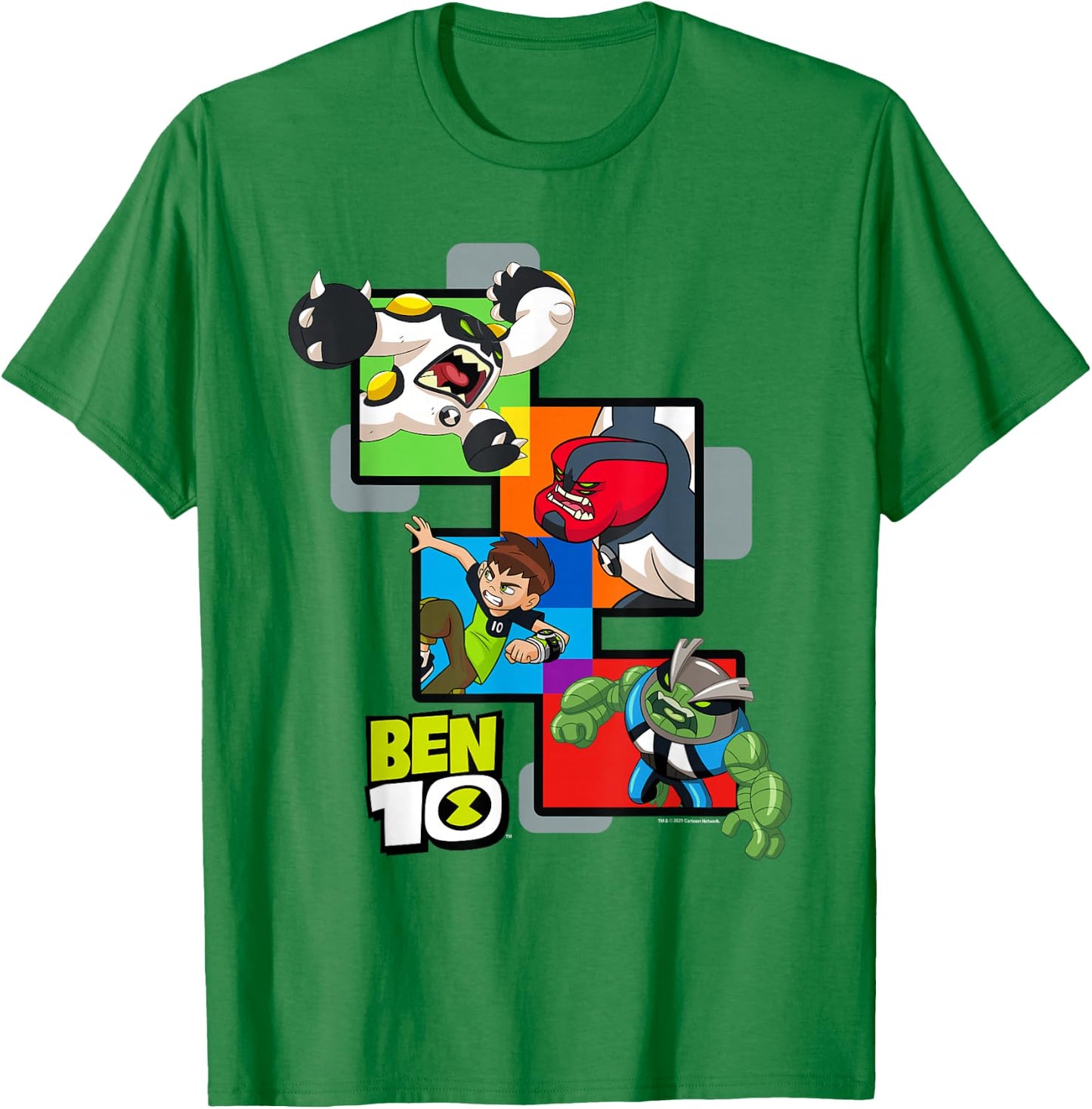 Ben 10 are You Ready? T-Shirt - T-Shirt | Irish Green