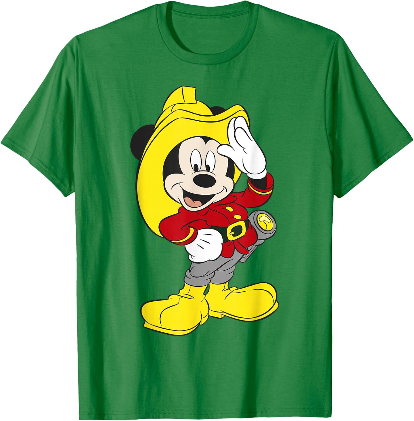 Disney Mickey Mouse Firefighter Outfit T-Shirt - T-Shirt | Irish Green