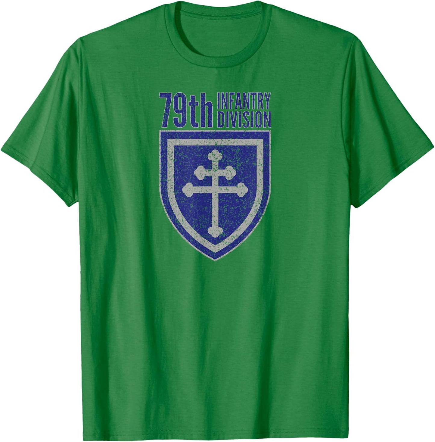 79th INFANTRY DIVISION ARMY CROSS OF LORRAINE T-Shirt - T-Shirt | Irish Green