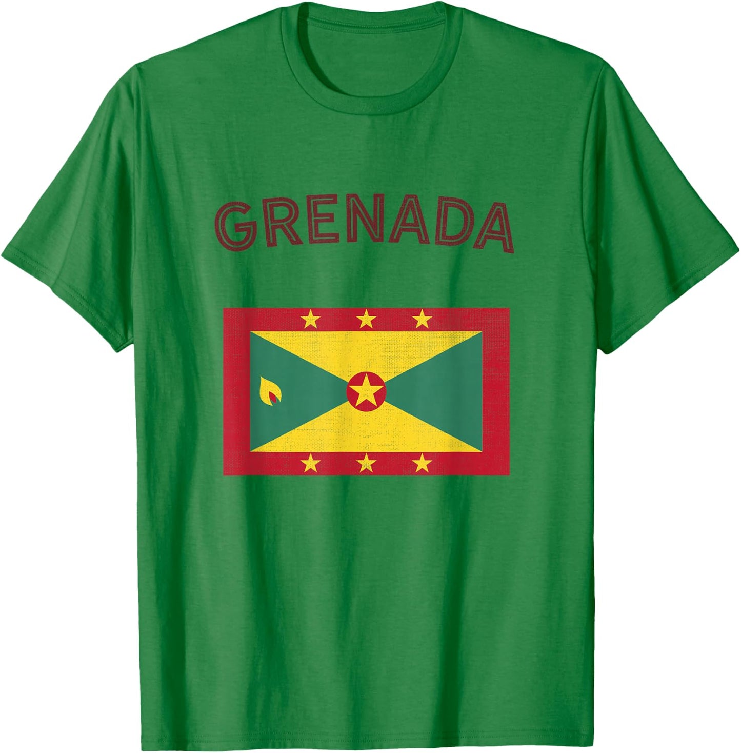 Grenada Flag T-Shirt - T-Shirt | Irish Green