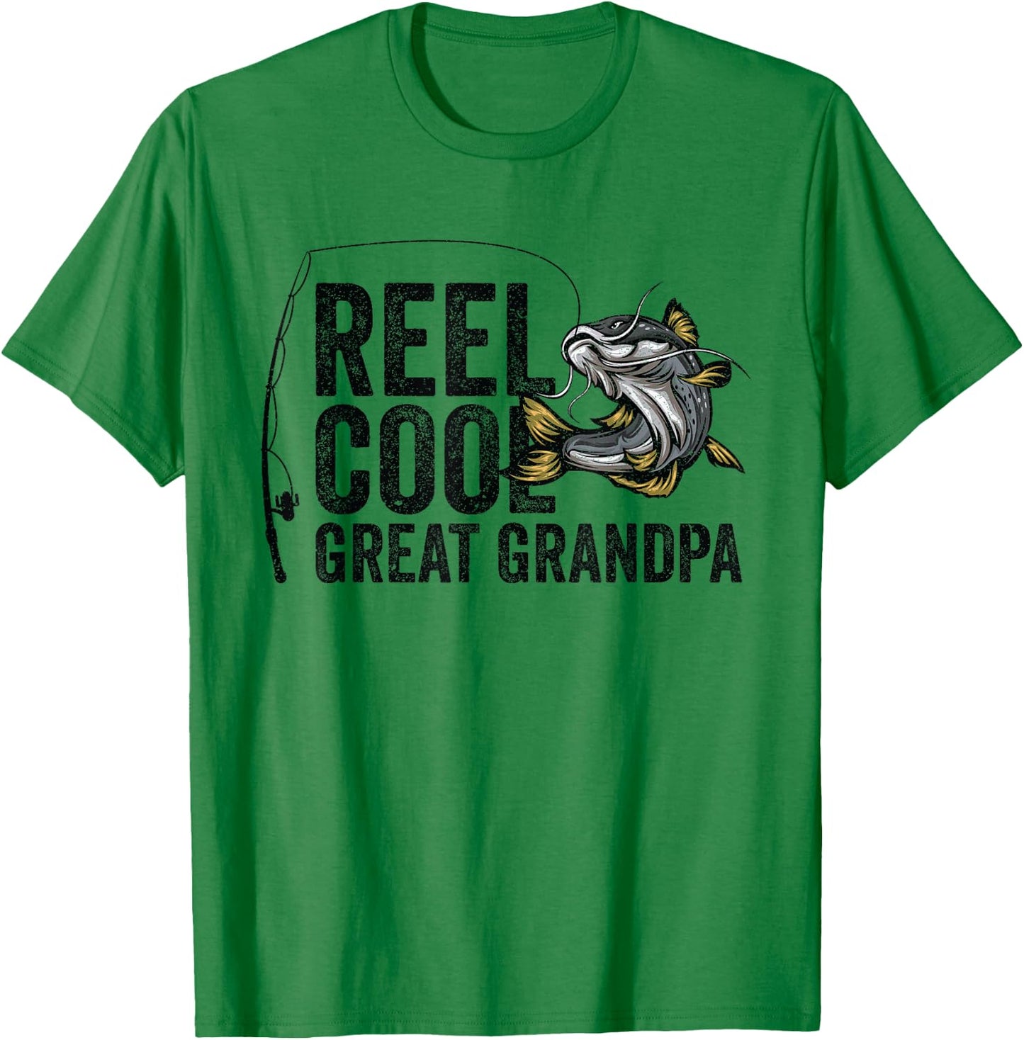 Reel Cool Great Grandpa Angling Angler Fisherman Fishing T-Shirt - T-Shirt | Irish Green