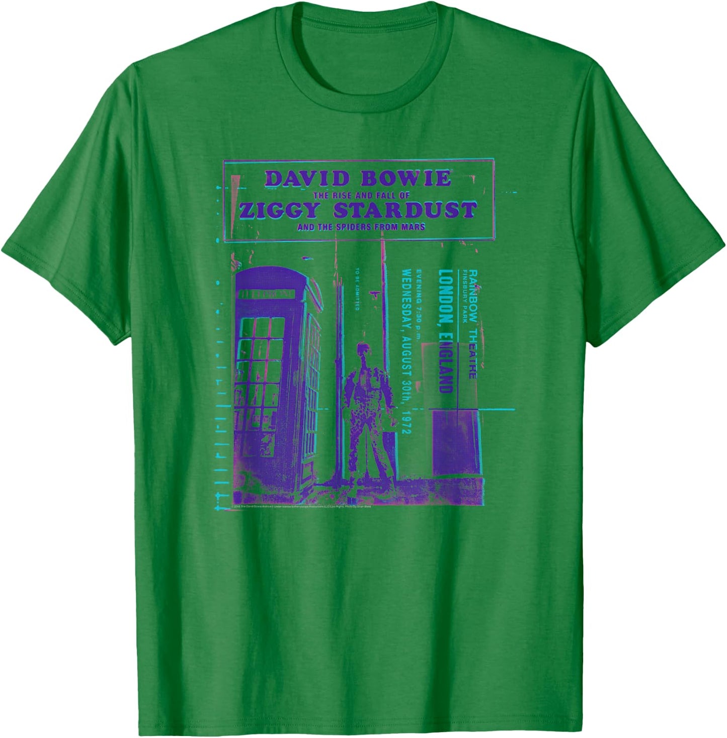 David Bowie - Spiders from Mars T-Shirt - T-Shirt | Irish Green