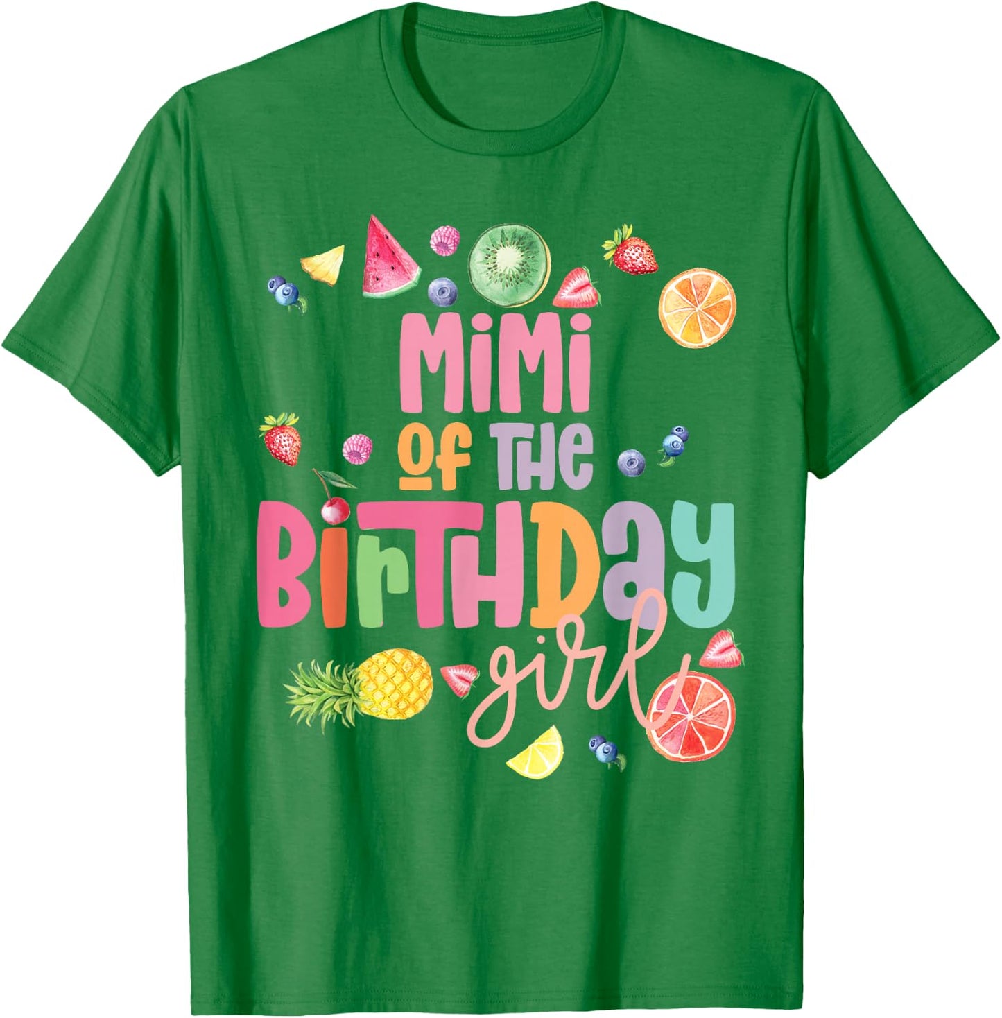 Mimi Twotii Frutti 2-Year-Old Fruit Tropical Birthday T-Shirt - T-Shirt | Irish Green