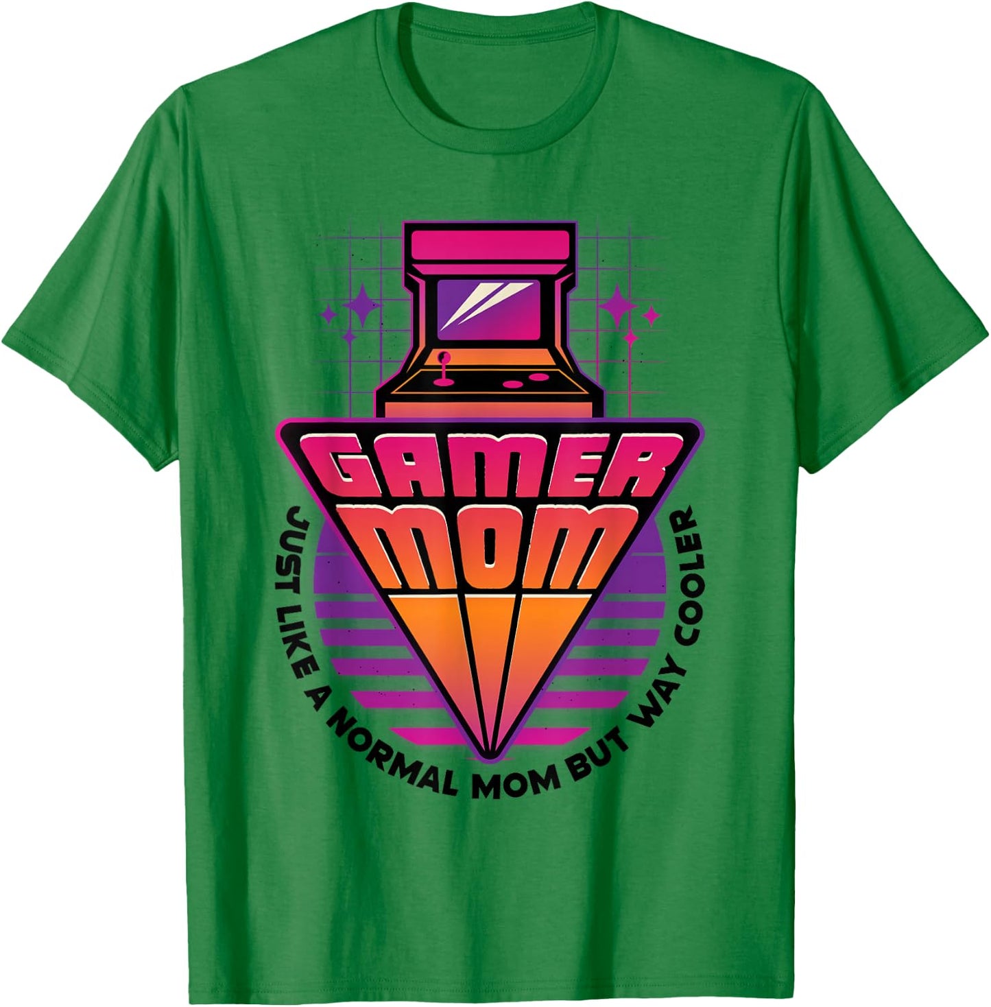 Gamer Mom Mother's Day Arcade Video Game Gaming Mommy Mama T-Shirt - T-Shirt | Irish Green