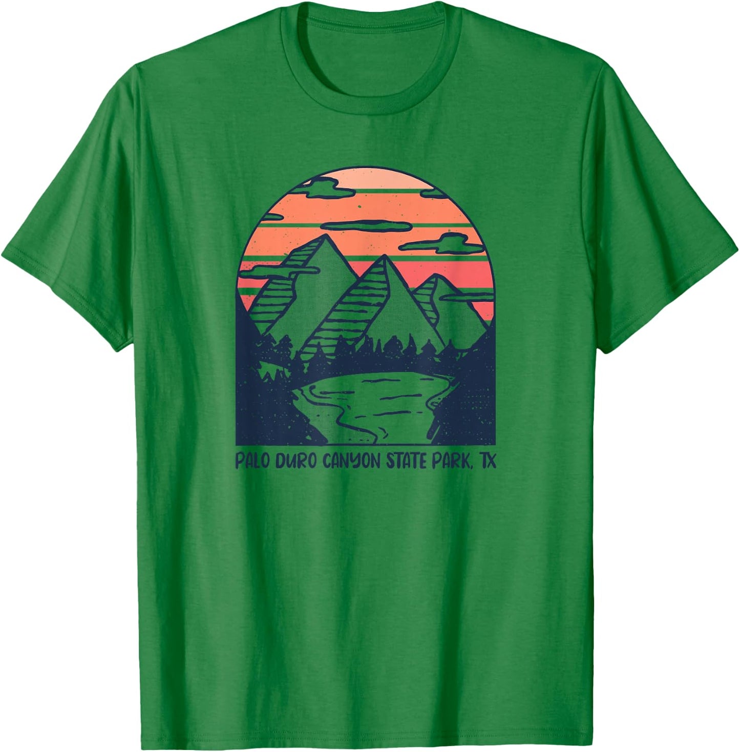 Palo Duro Canyon State Park Texas Outdoors Camping Hiking T-Shirt - T-Shirt | Irish Green