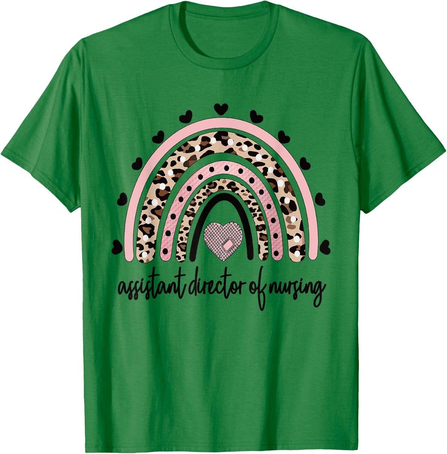 Nursing Assistant Director Of Nursing Rainbow T-Shirt - T-Shirt | Irish Green