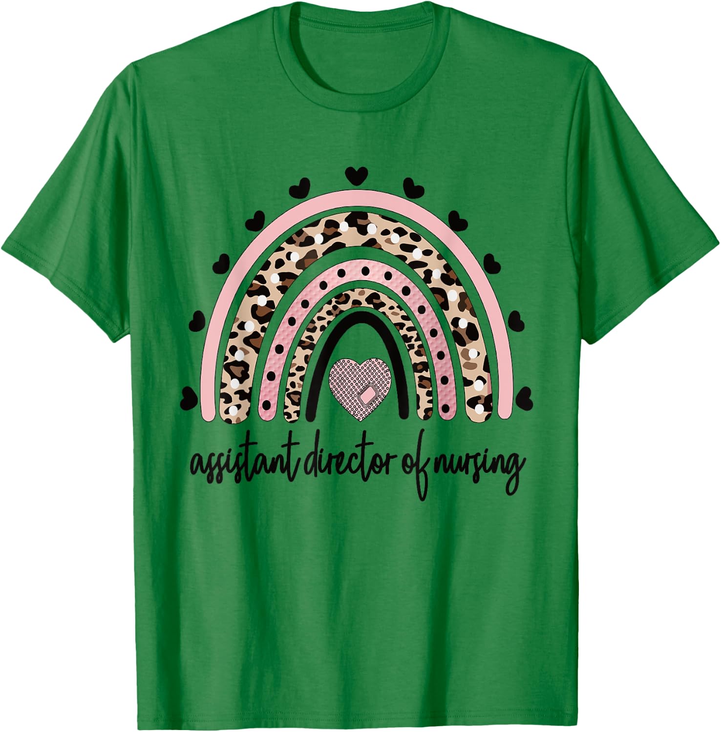 Nursing Assistant Director Of Nursing Rainbow T-Shirt - T-Shirt | Irish Green