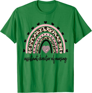 Nursing Assistant Director Of Nursing Rainbow T-Shirt - T-Shirt | Irish Green
