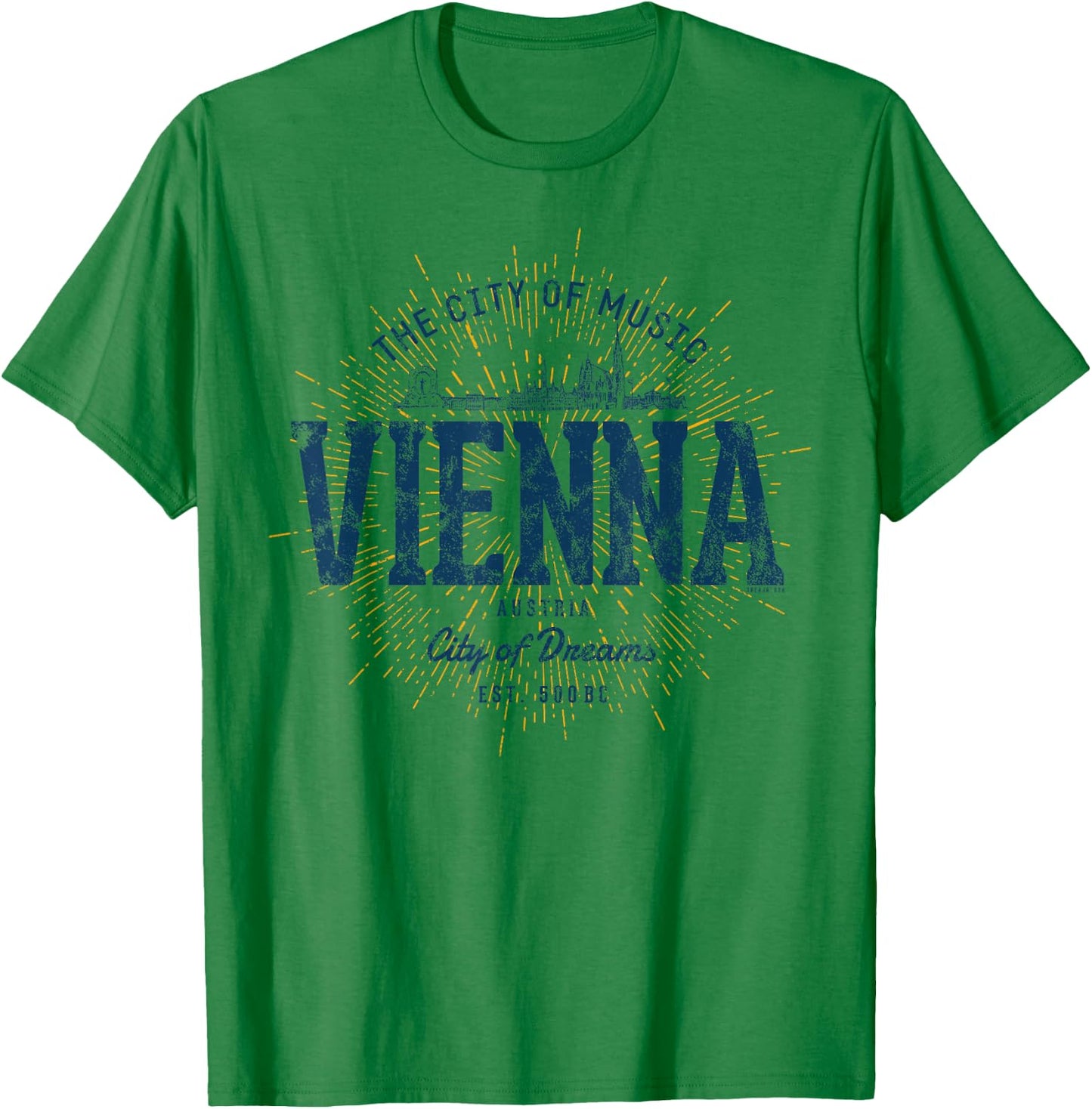 Vintage Vienna Retro T-Shirt - T-Shirt | Irish Green