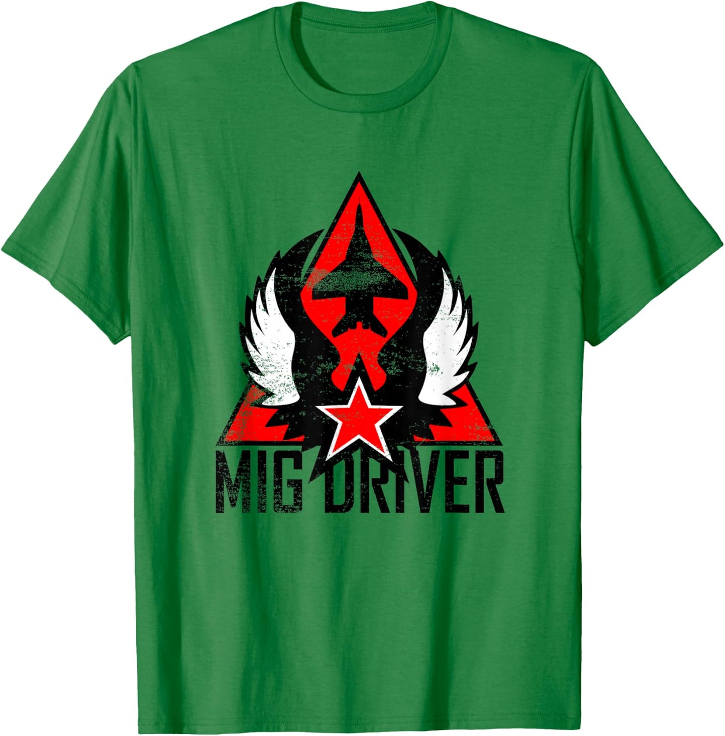 Mig Driver (distressed) T-Shirt - T-Shirt | Irish Green
