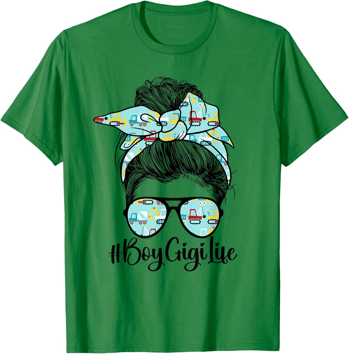 Boy Gigi Life Grandma Gigi Of Boys Gigi T-Shirt - T-Shirt | Irish Green