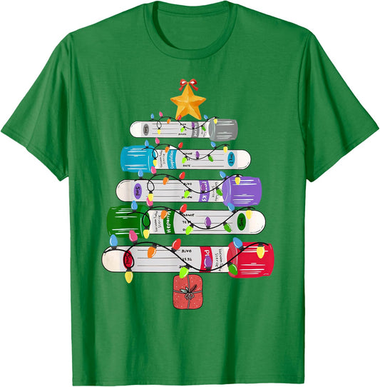 Test Tube Christmas, Phlebotomy Xmas, L@b Scientist Xmas T-Shirt - T-Shirt | Irish Green