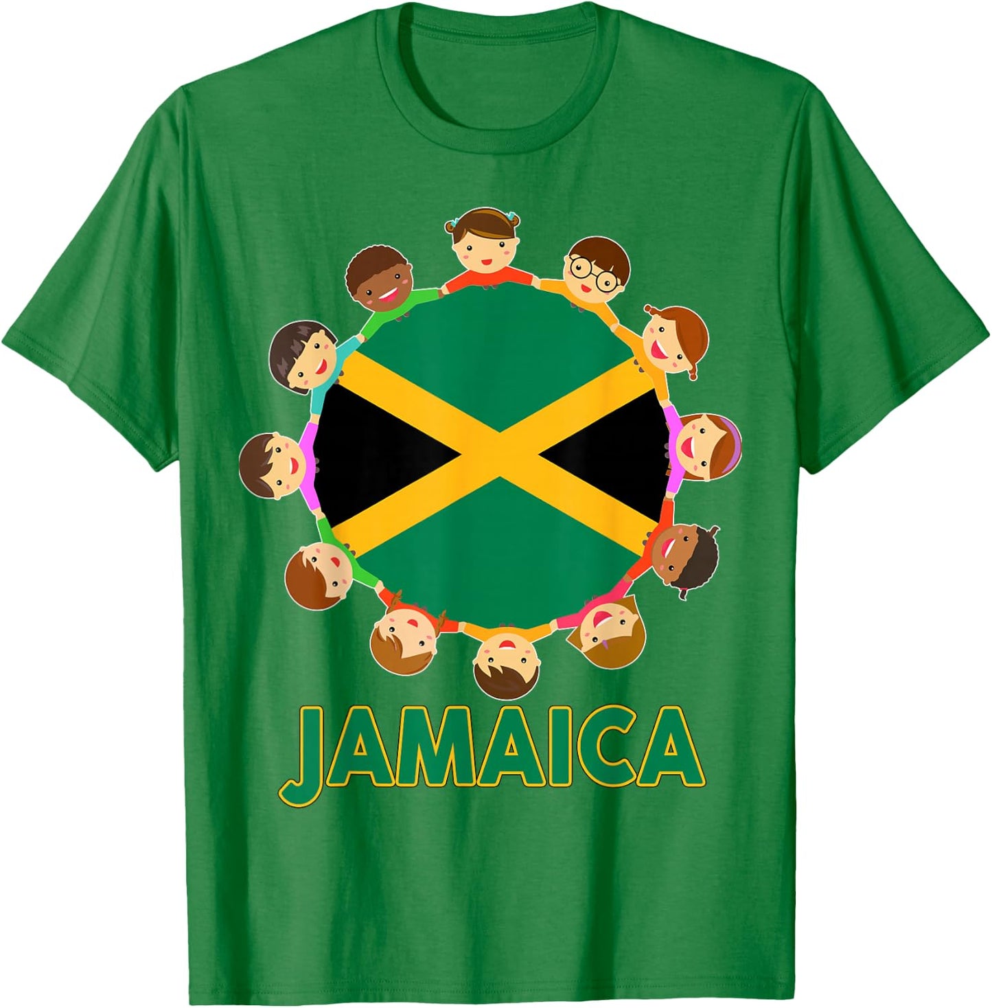 Toddler Jamaica Jamaican Flag Baby Kid Girl Boy Women T-Shirt - T-Shirt | Irish Green