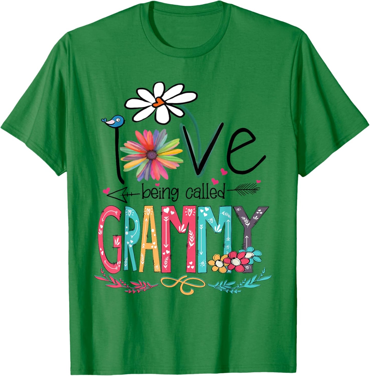 I Love Being Called Grammy Sunflower Shirt T-Shirt - T-Shirt | Irish Green