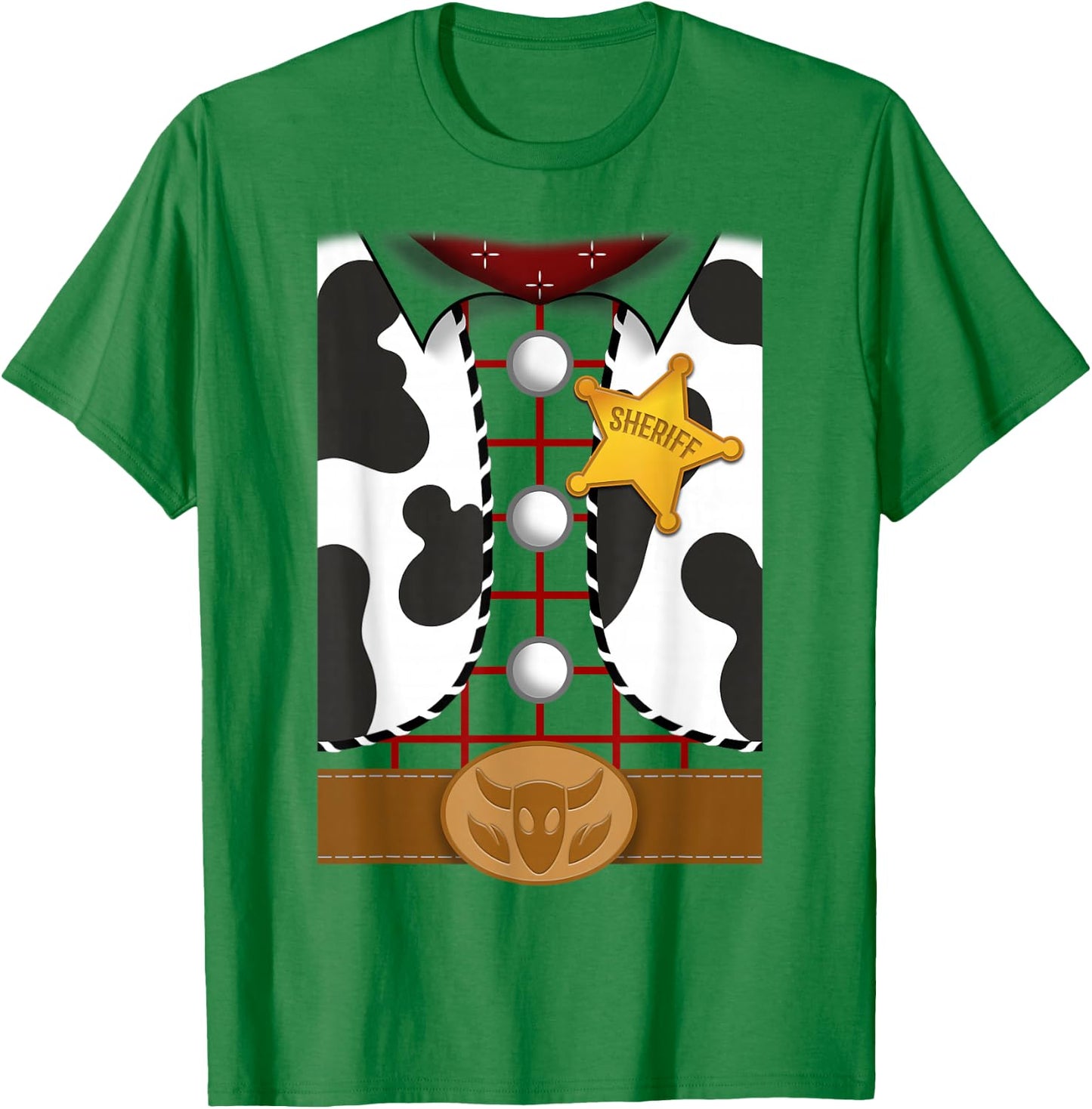 Disney Pixar Toy Story Halloween Sheriff Woody Costume T-Shirt - T-Shirt | Irish Green
