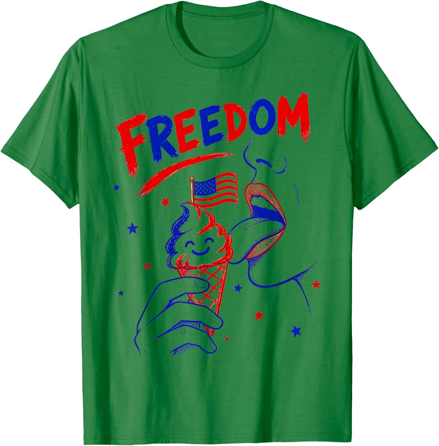 I Love The Taste of Freedom 4th July Patriotic Cream Couple T-Shirt - T-Shirt | Irish Green