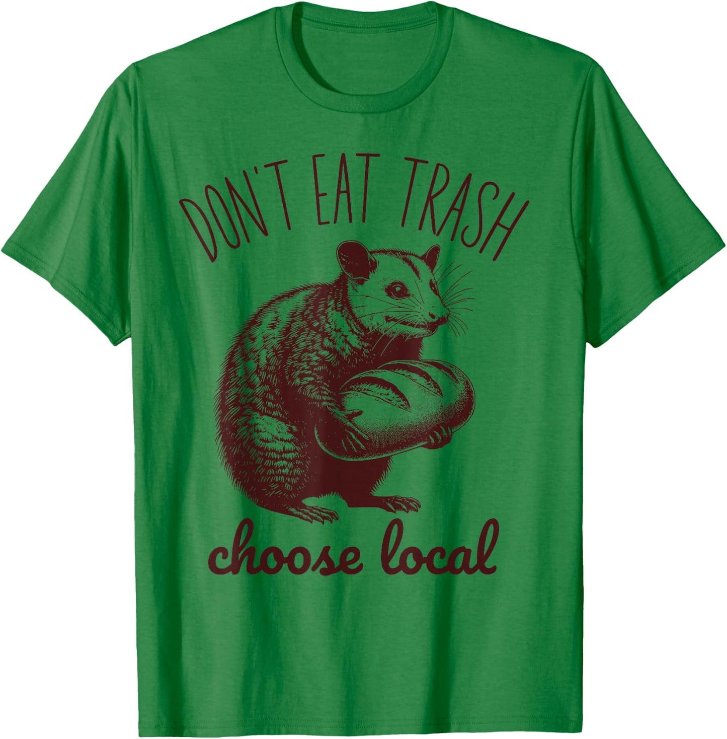 Local Bread Maker Possum Bake Funny Sourdough Starter Baking T-Shirt - T-Shirt | Irish Green