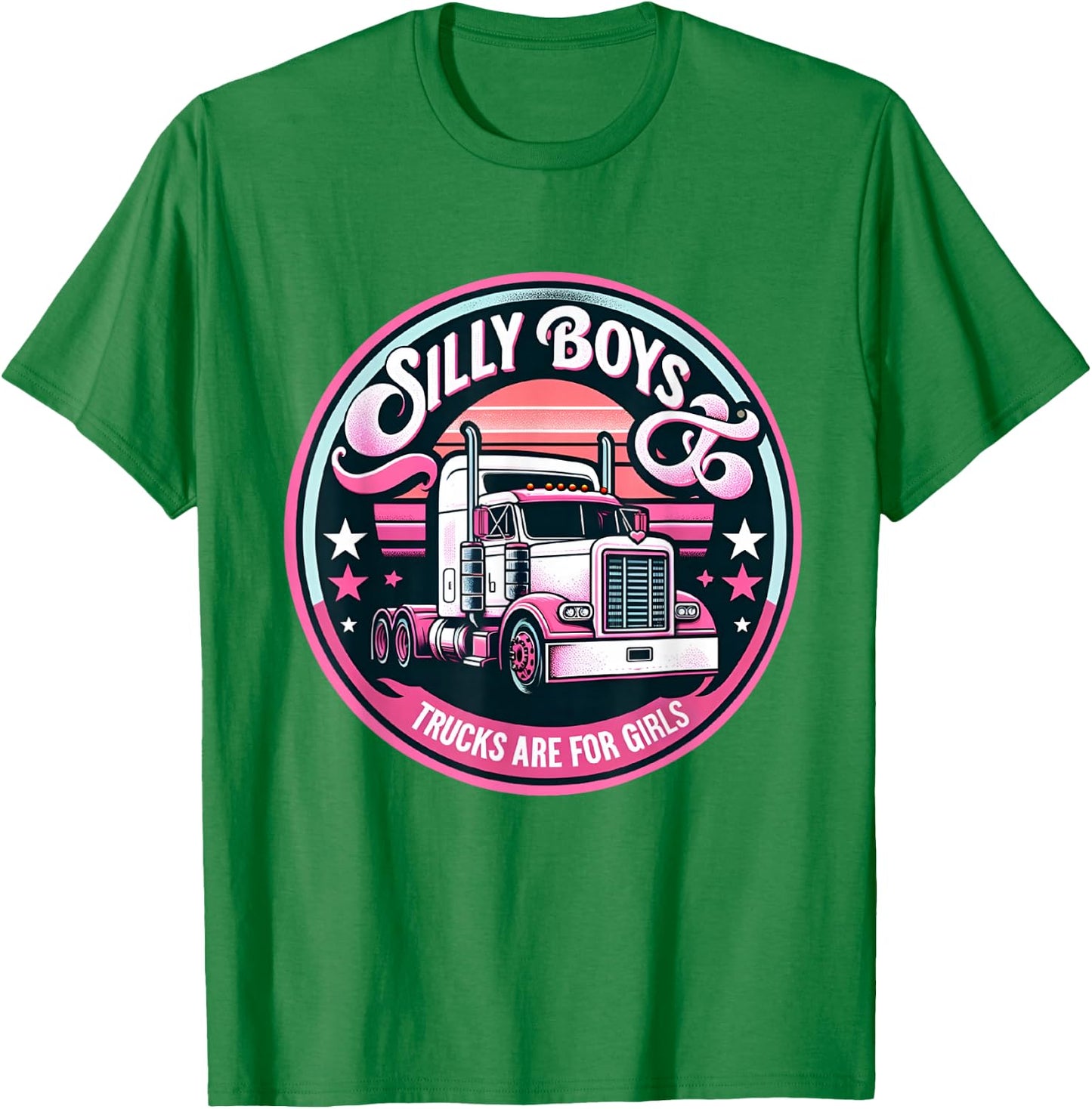 Female truck driver trucks are for girls trucker girl Women T-Shirt - T-Shirt | Irish Green