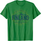 Retro Style Vintage Finland T-Shirt - T-Shirt | Irish Green