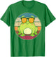 Funny Amphibian Frog Lover Animal Sunglasses Retro Frog T-Shirt - T-Shirt | Irish Green