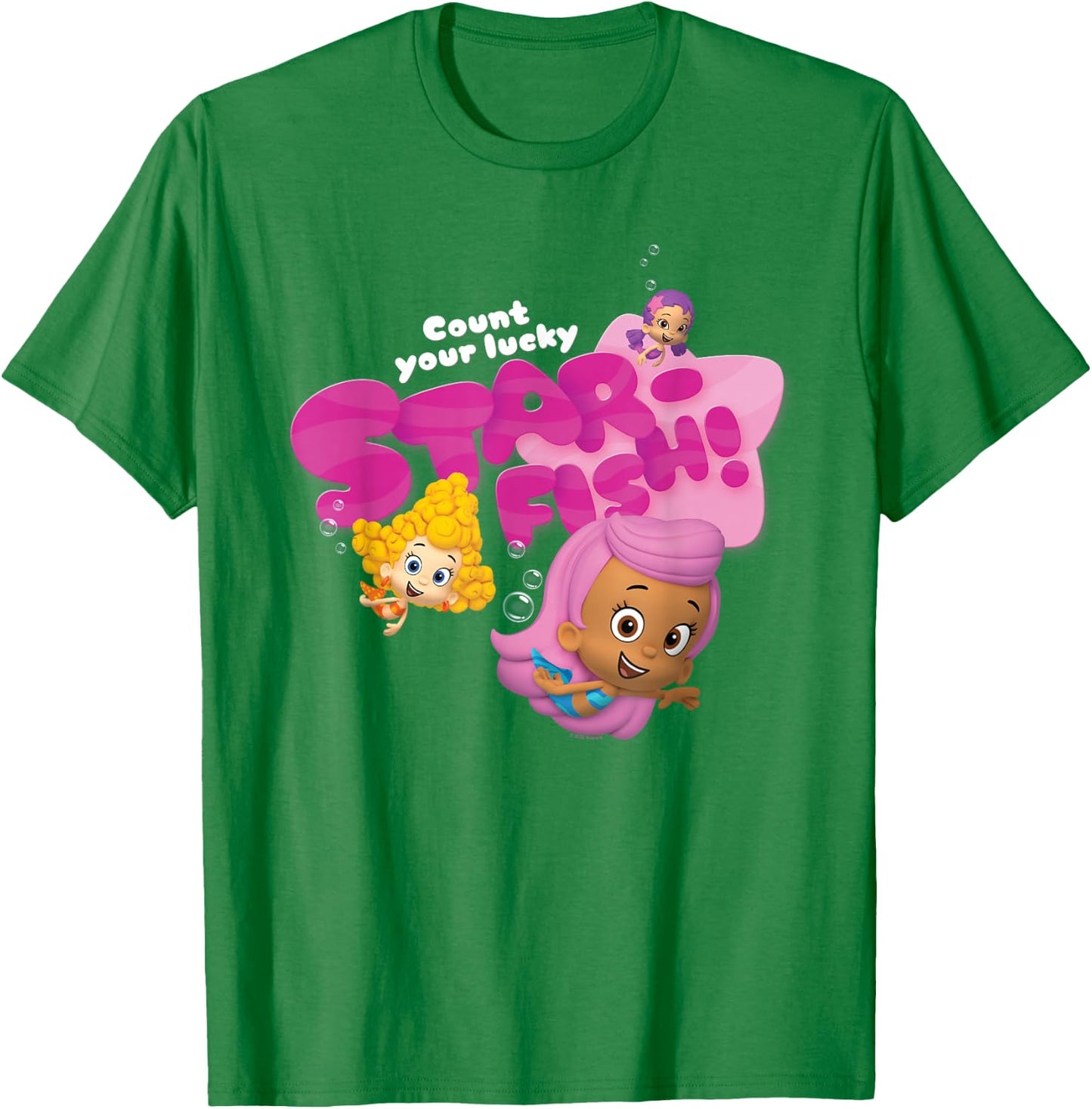 Bubble Guppies Count Your Lucky Starfish! T-Shirt - T-Shirt | Irish Green
