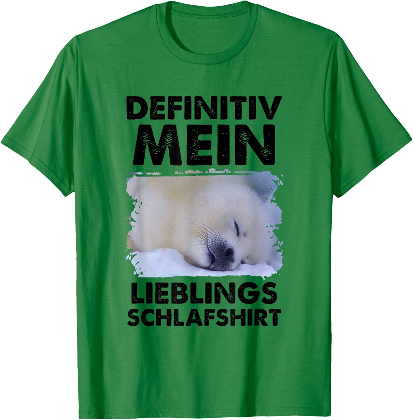 Definitiv mein lieblings weiße Robbe Saddle Seal T-Shirt - T-Shirt | Irish Green