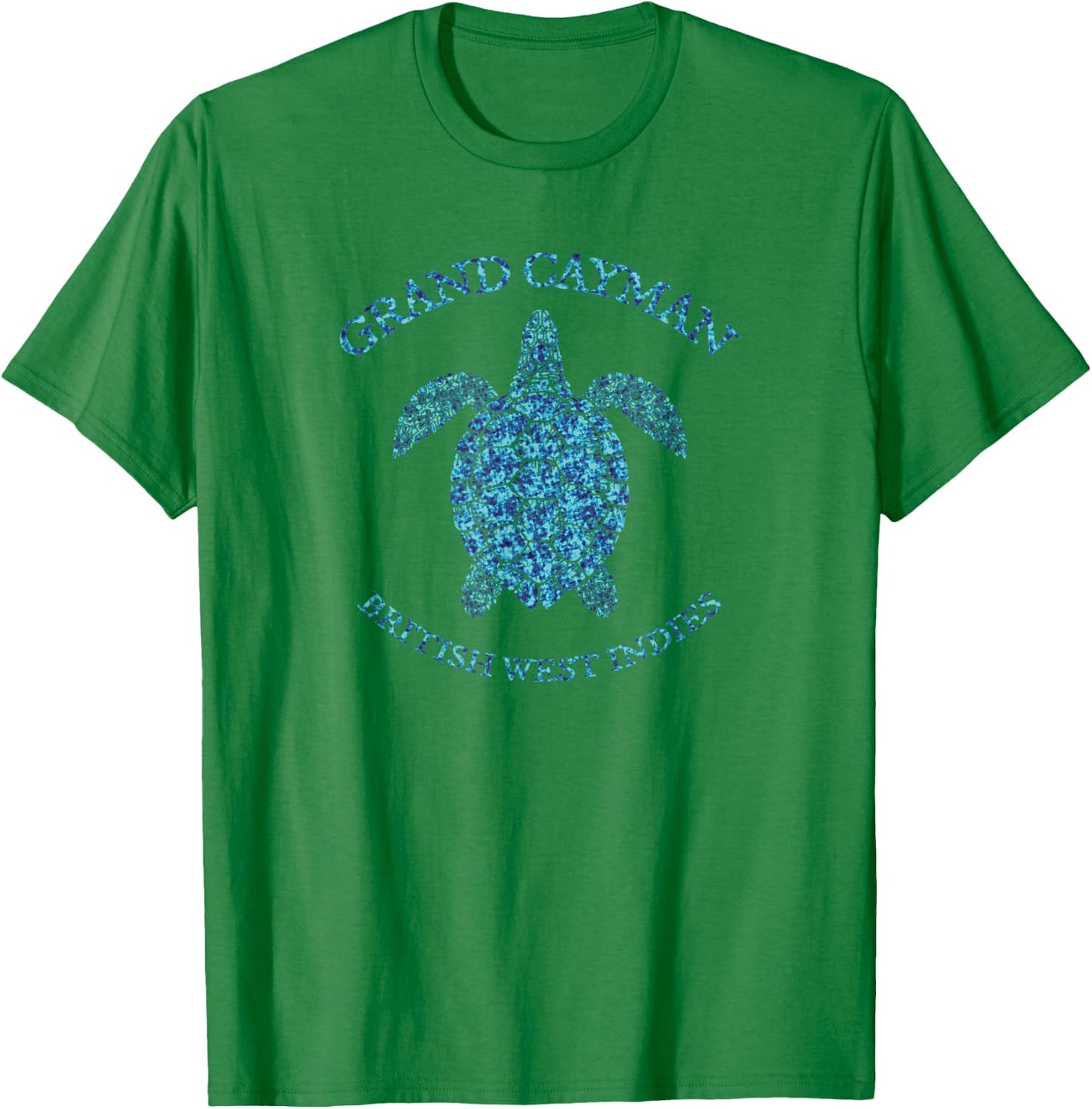 Retro Grand Cayman Islands Sea Turtle graphic vintage T-Shirt - T-Shirt | Irish Green