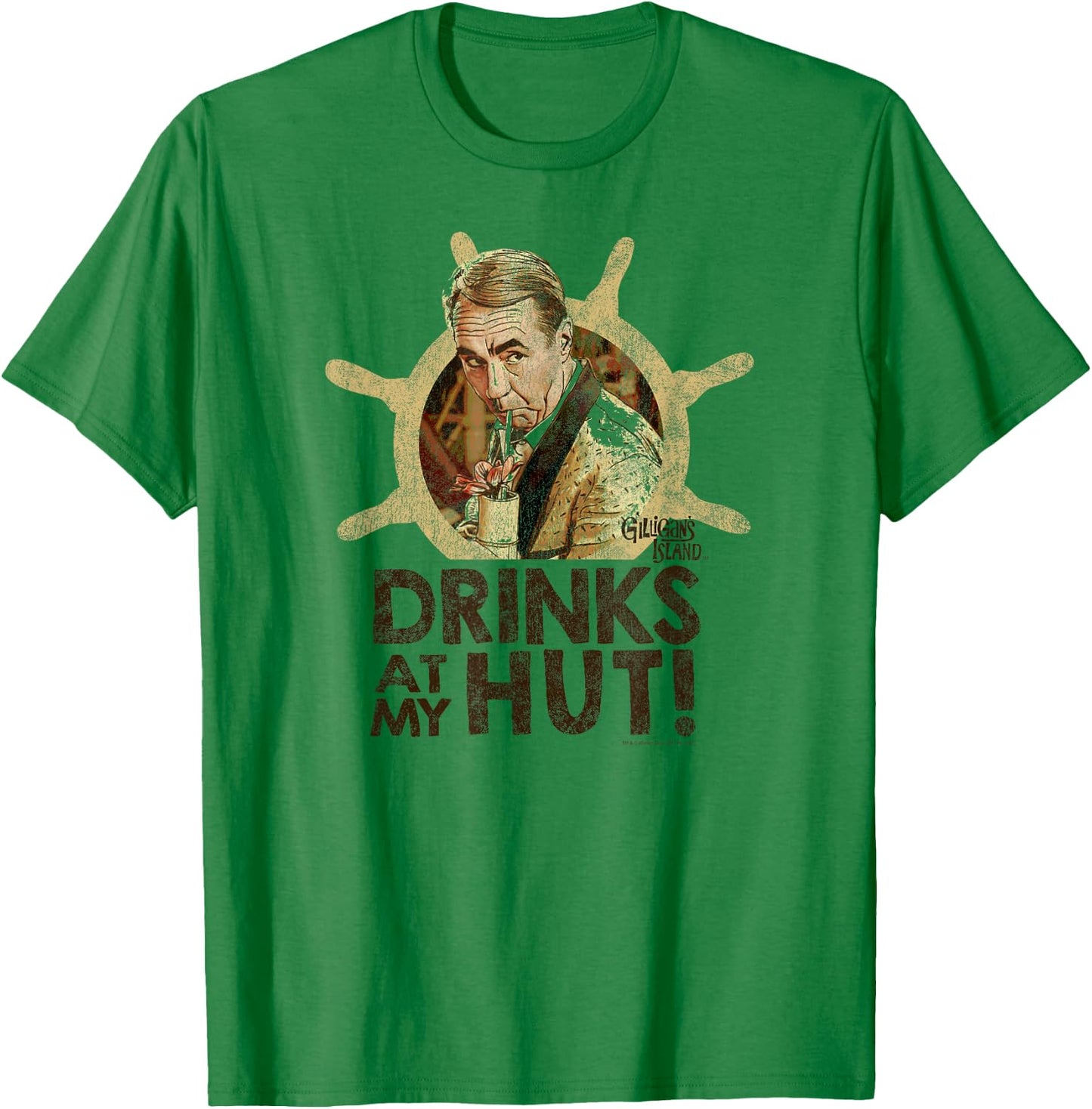 Gilligan's Island Mr. Howell Drinks T-Shirt - T-Shirt | Irish Green