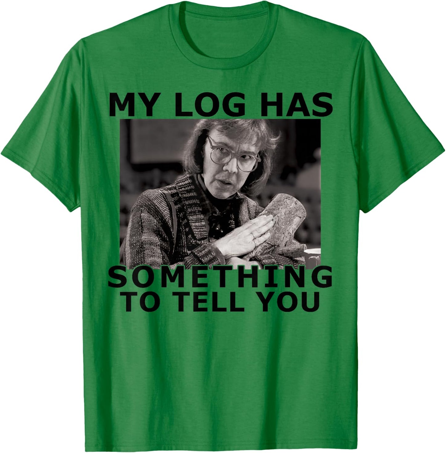 Twin Peaks My Log Has Something To Tell You Graphic T-Shirt - T-Shirt | Irish Green