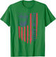 Feelin Nauti American Flag Funny Pontoon Boating 4th of July T-Shirt - T-Shirt | Irish Green