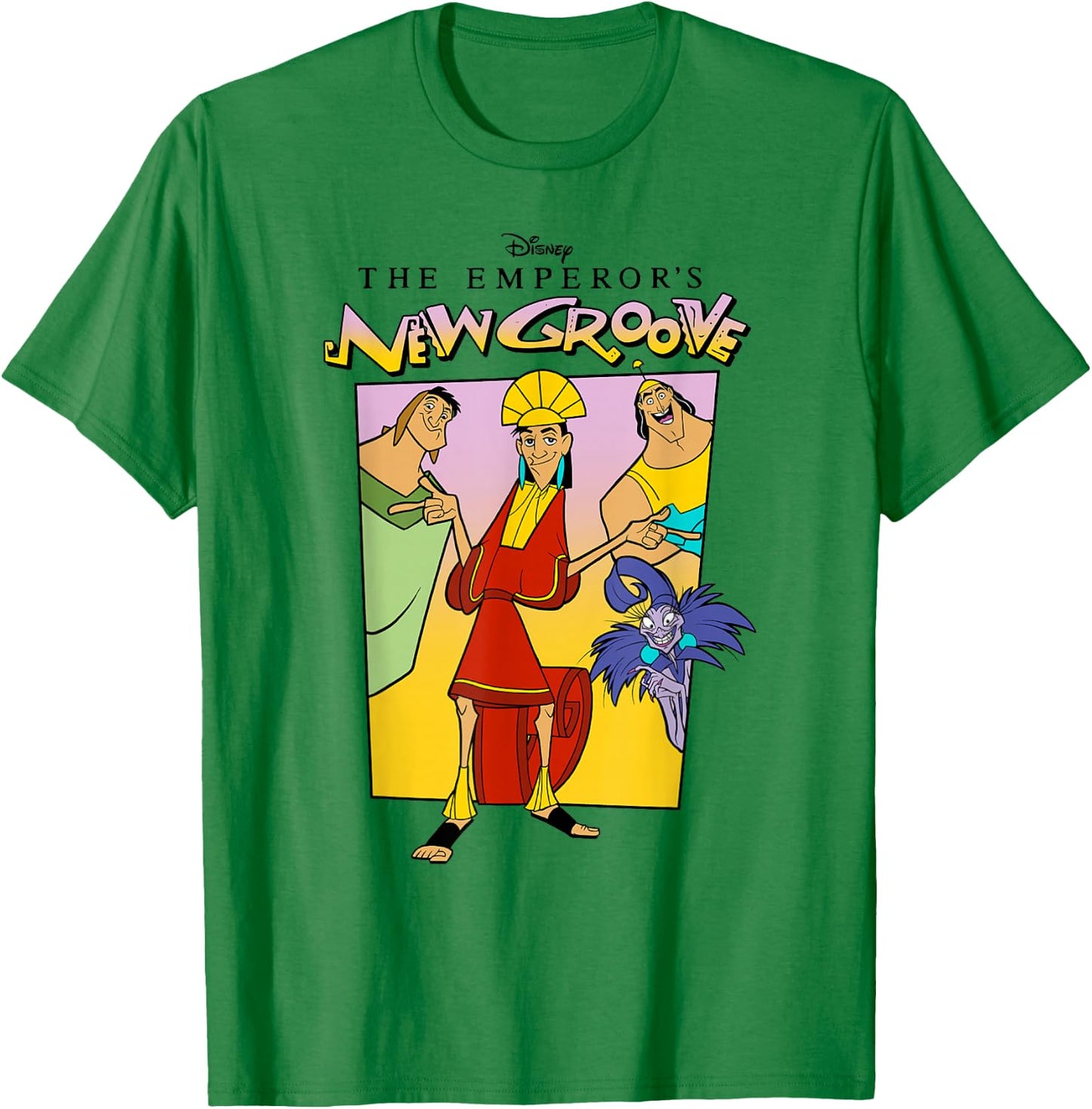 Disney The Emperor's New Groove Group Shot Poster T-Shirt - T-Shirt | Irish Green