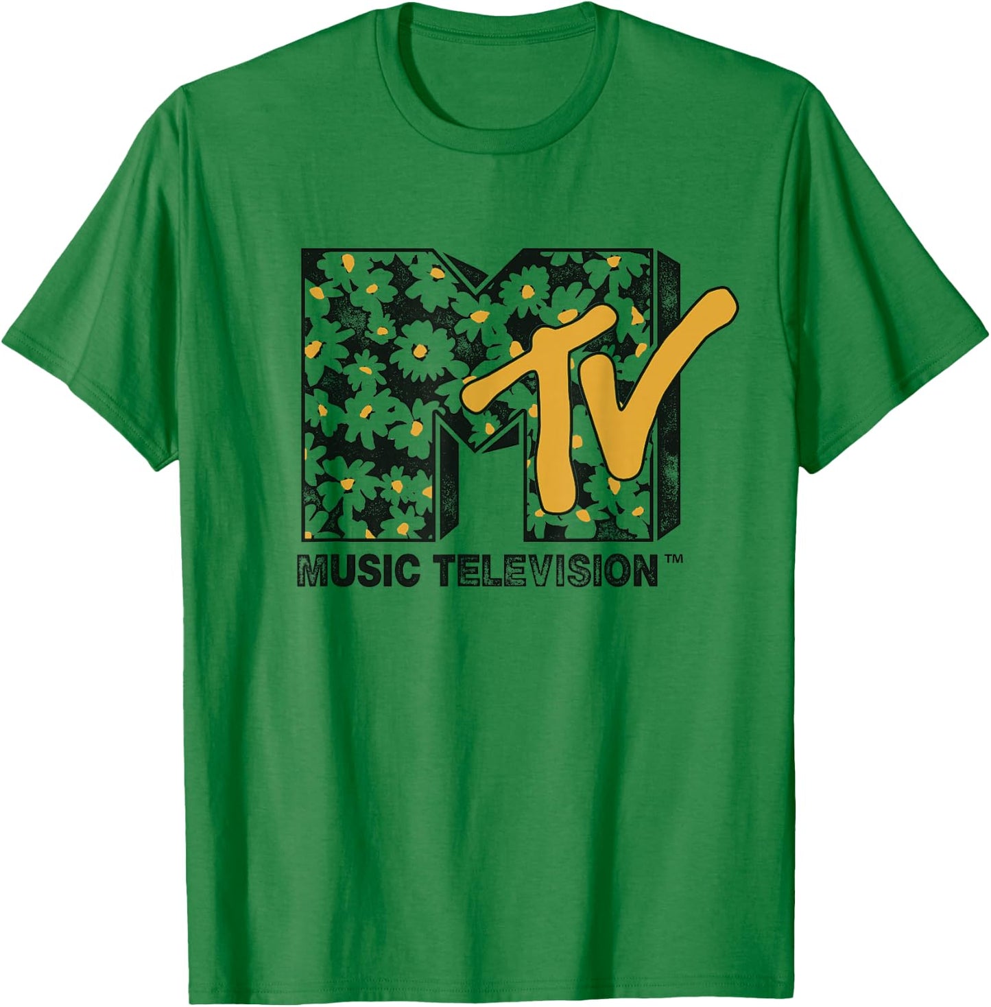 MTV Daisy Distressed Logo T-Shirt - T-Shirt | Irish Green