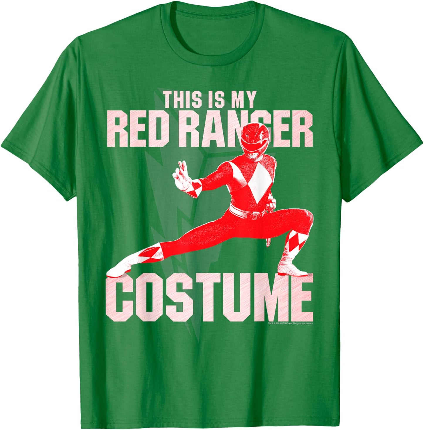 Power Rangers Red Ranger Halloween Costume T-Shirt - T-Shirt | Irish Green