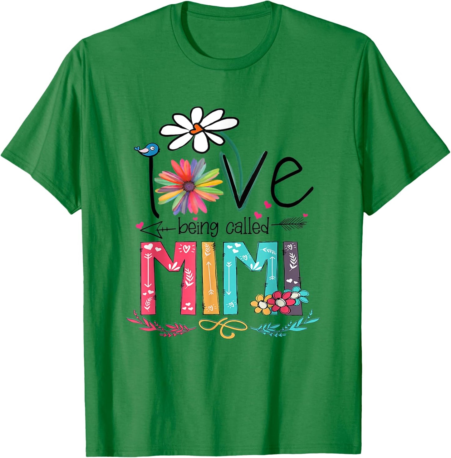 I Love Being Called Mimi Sunflower T-Shirt - T-Shirt | Irish Green