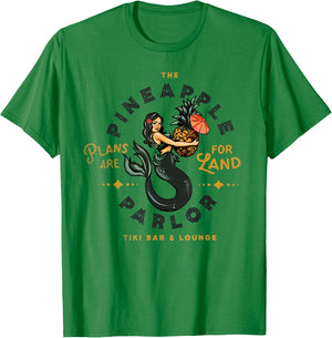 The Pineapple Parlor Tiki Bar & Lounge Vintage Pinup Mermaid Small T-Shirt - T-Shirt | Irish Green