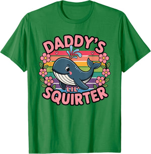 Funny Swap Daddy's Lil' Squirter Embarrassing T-Shirt - T-Shirt | Irish Green