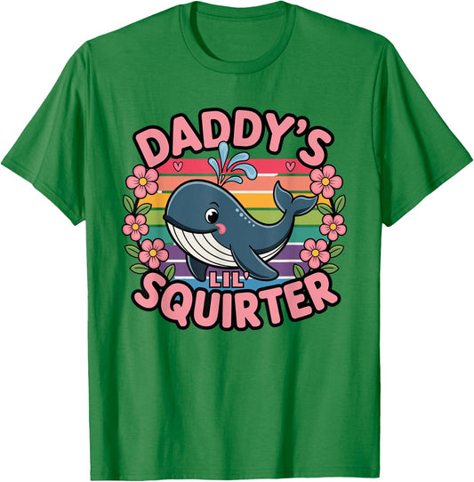 Funny Swap Daddy's Lil' Squirter Embarrassing T-Shirt - T-Shirt | Irish Green