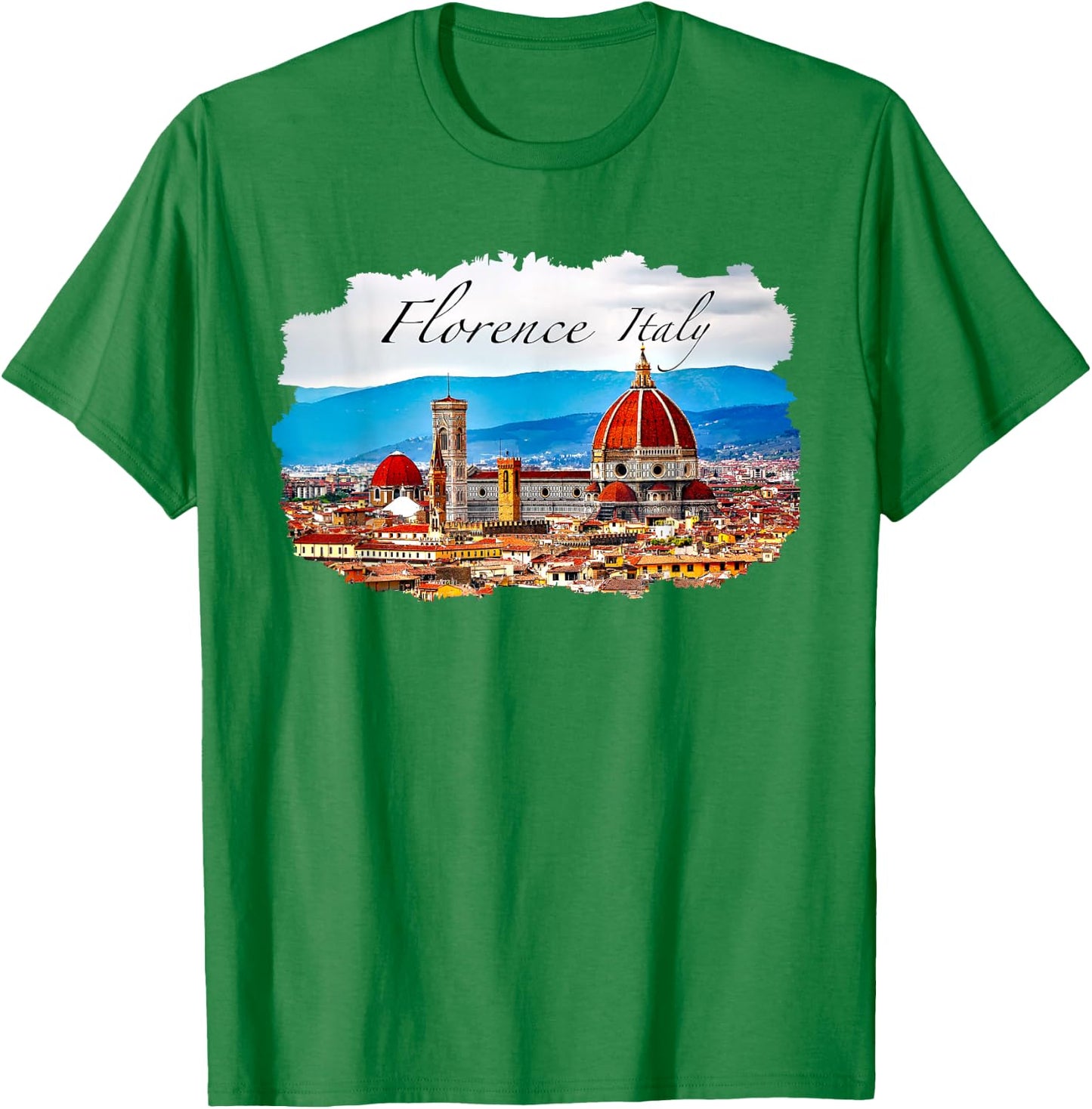 Florence Italy Trip : The Dome, Duomo & Bell Tower T-Shirt - T-Shirt | Irish Green