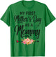 My First Mother's Day as a Mommy Mothers Day 2026 New Mom T-Shirt - T-Shirt | Irish Green