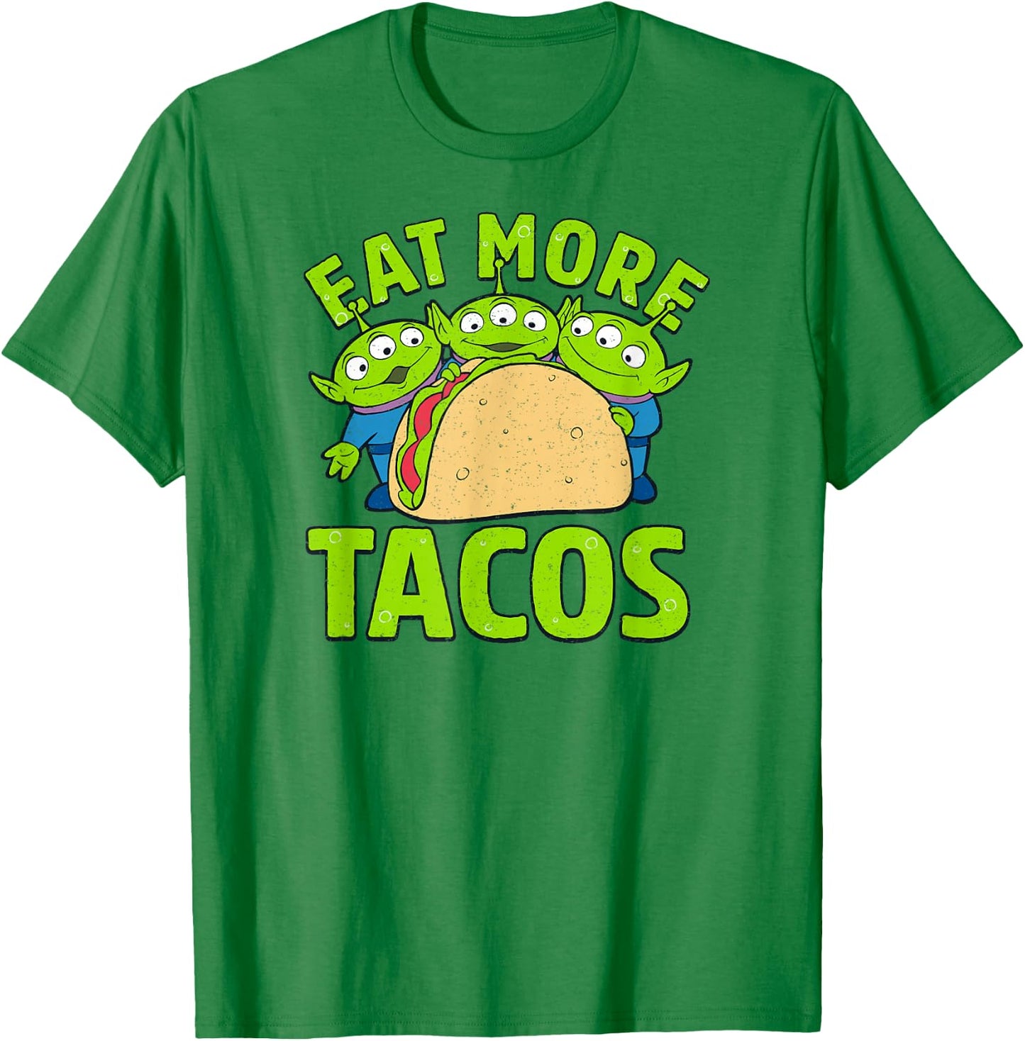 Disney Pixar Toy Story Aliens Eat More Tacos T-Shirt - T-Shirt | Irish Green