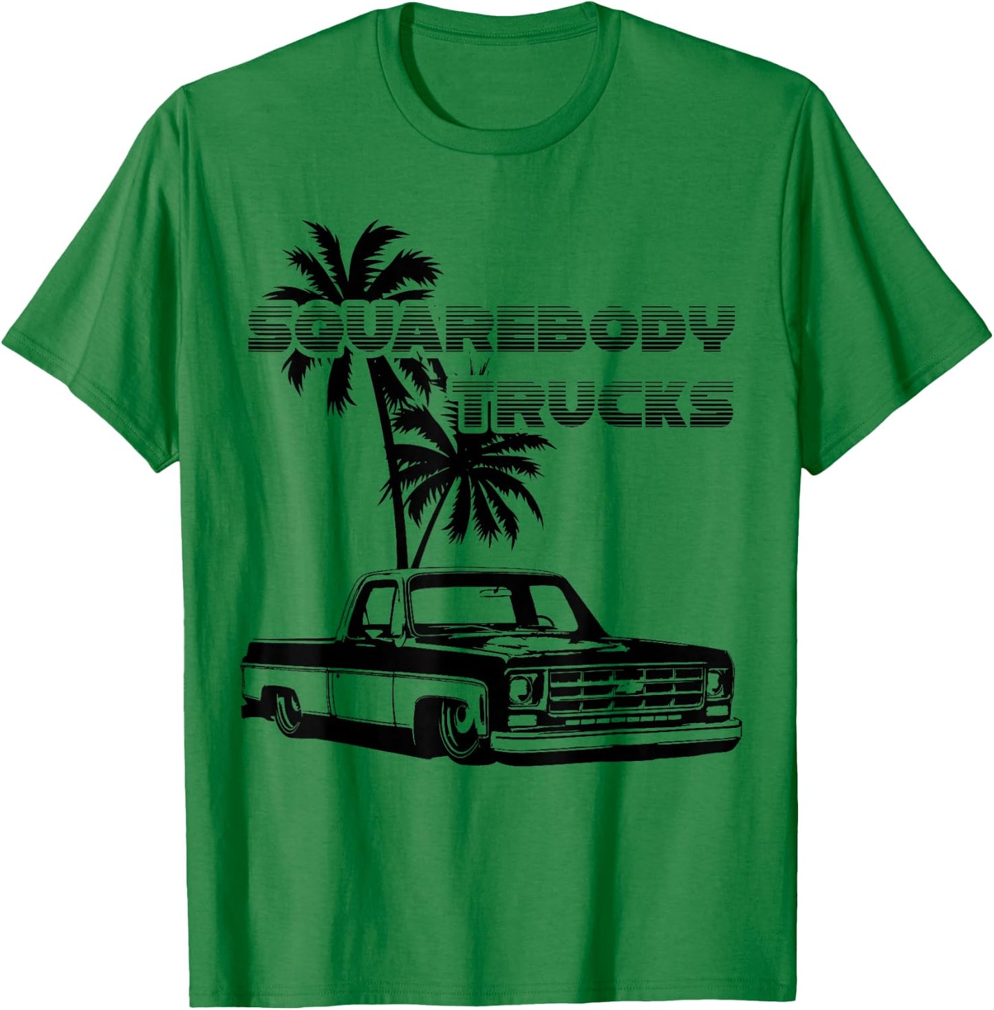 C10,Jimmy,Squarebody Truck,Suburban,Blazer,Silverado,slammed T-Shirt - T-Shirt | Irish Green
