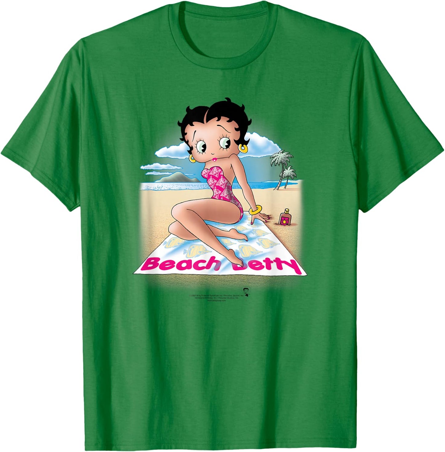 Betty Boop Beach Betty T-Shirt - T-Shirt | Irish Green