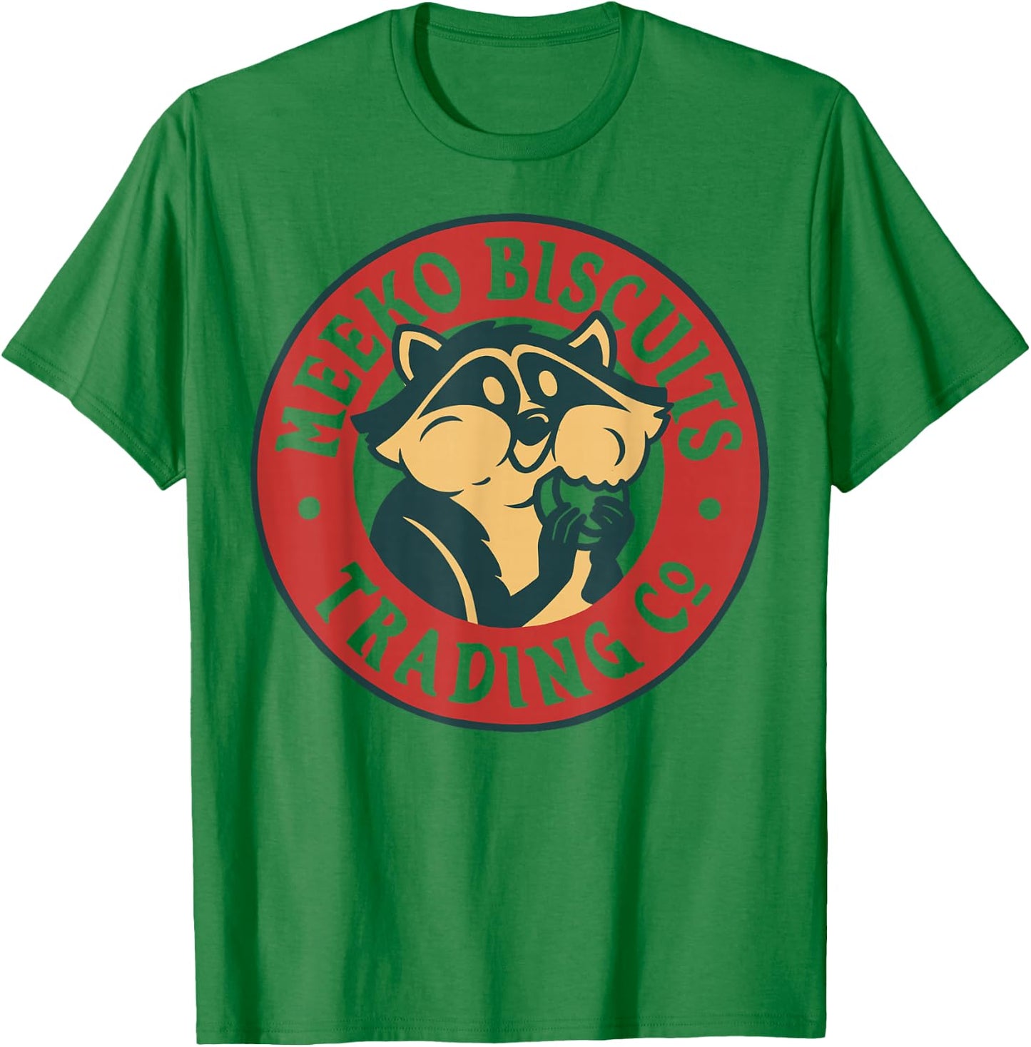 Disney Pocahontas Meeko Biscuits Trading Co Logo T-Shirt - T-Shirt | Irish Green