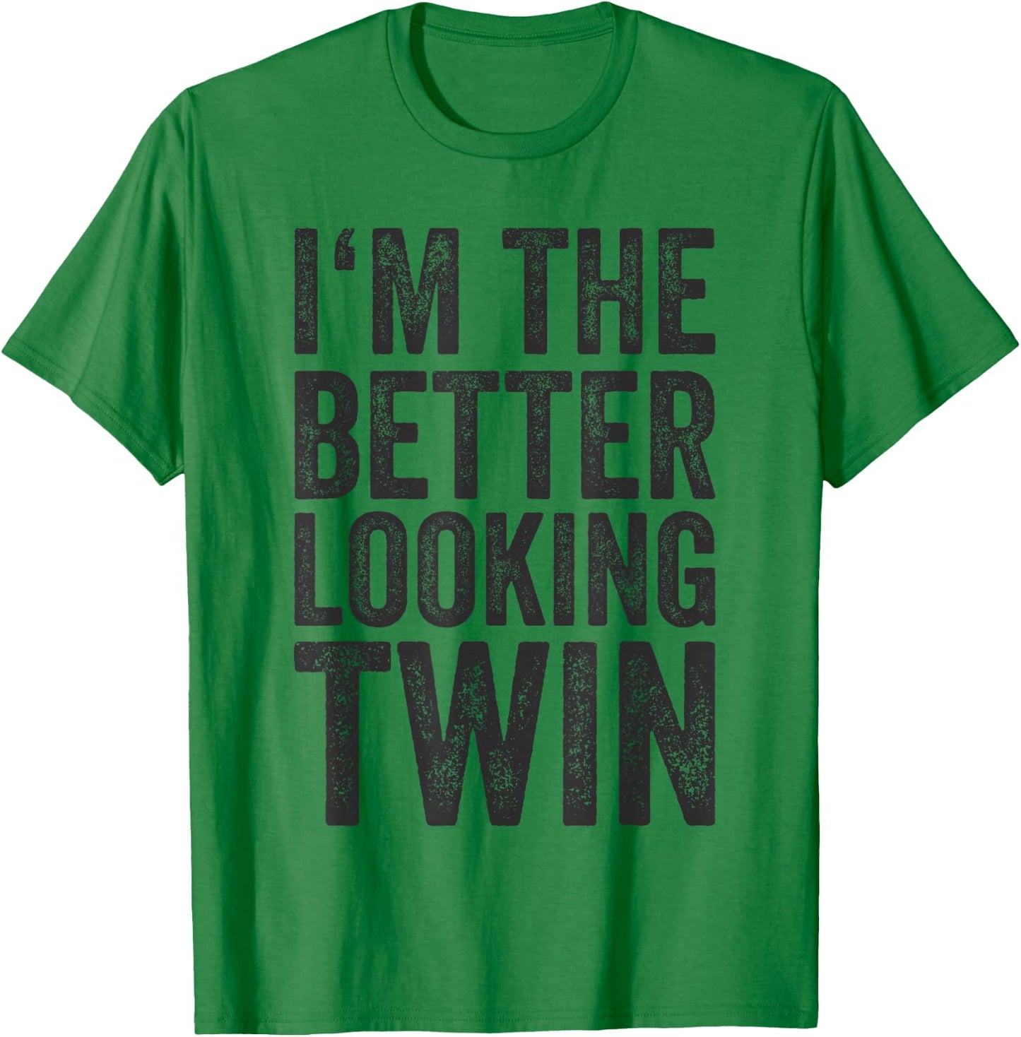 Funny Twins Shirt Birthday Gift Sibling Twin T-Shirt - T-Shirt | Irish Green