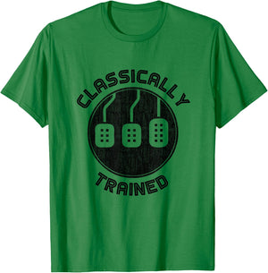 Classically trained Funny Three Pedals Car Guys T-Shirt - T-Shirt | Irish Green